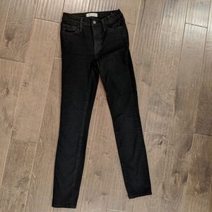 Madewell roadtripper black skinny jeans size 24